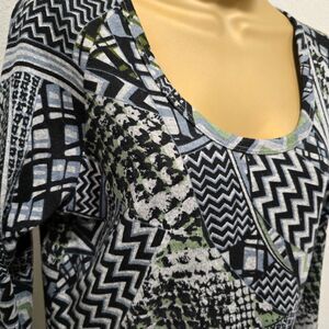 Vintage Artsy Tunic Blouse Womens Sm Gray Peasant Made USA Whimsigoth Fairygoth